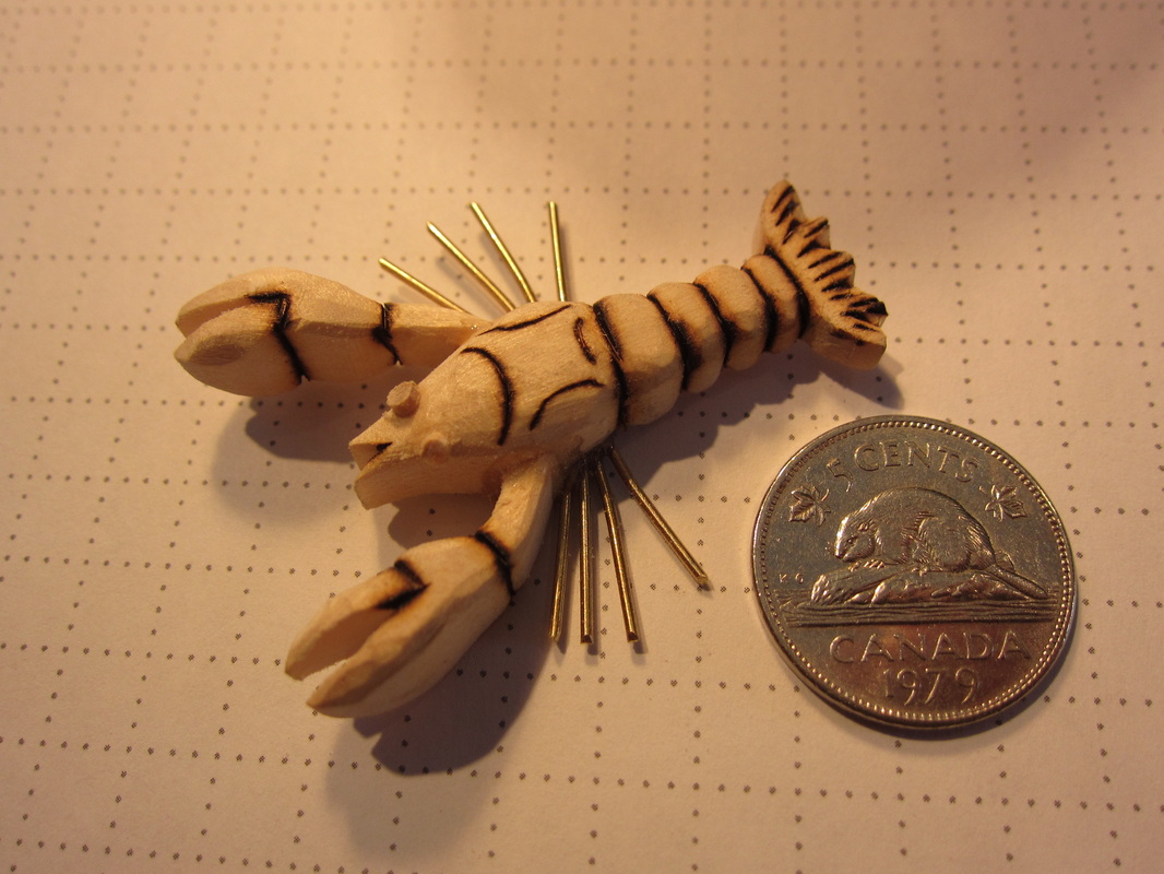 Automata wooden crayfish