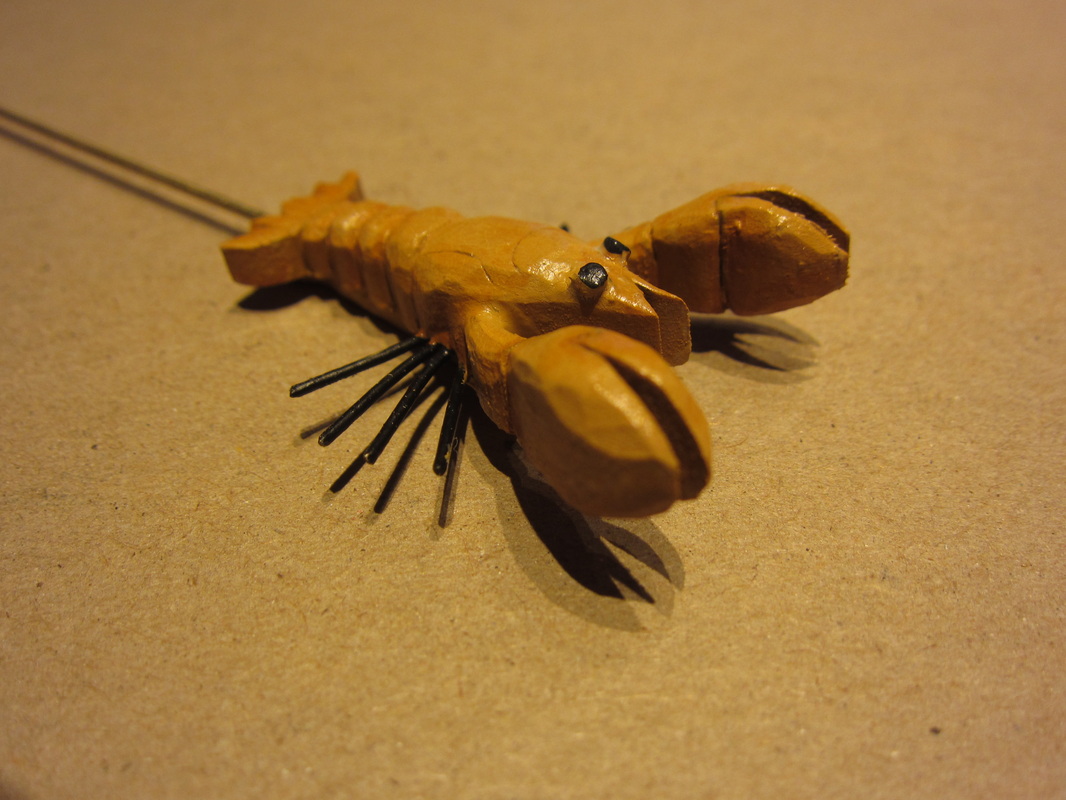 Automata wooden crayfish